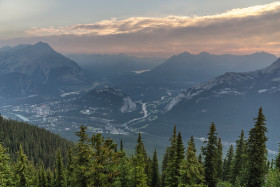 Kanada - Blick auf Banff vom Sulphur Mountain - Copyright by Dirk Paul : 2018, Banff, Kanada, Sulphur Mountain