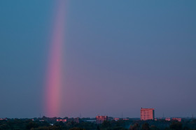 Regenbogen bei Sonnenuntergang Copyright 2013 by Dirk Paul